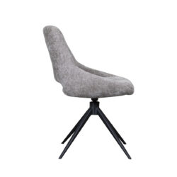LABEL51 Eetkamerstoel Marlow - Stone - Elite - Black Frame