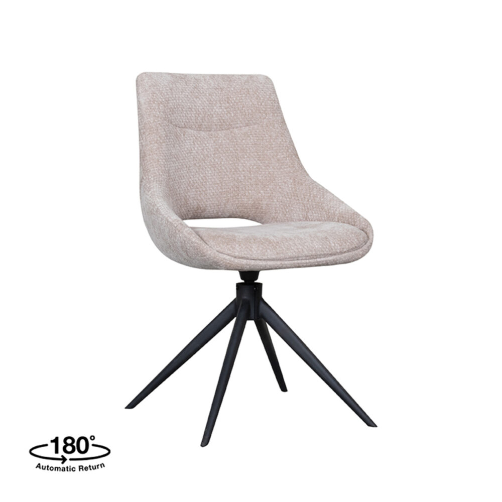 LABEL51 Eetkamerstoel Marlow - Clay - Elite - Black Frame