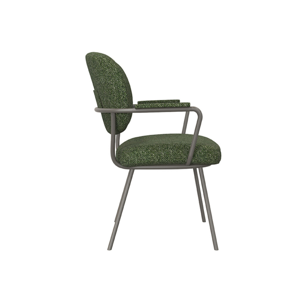 LABEL51 Eetkamerstoel Lausanne - Forest - Boucle - Forest Frame