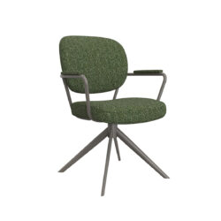 LABEL51 Eetkamerstoel Basel - Forest - Boucle - Forest Frame