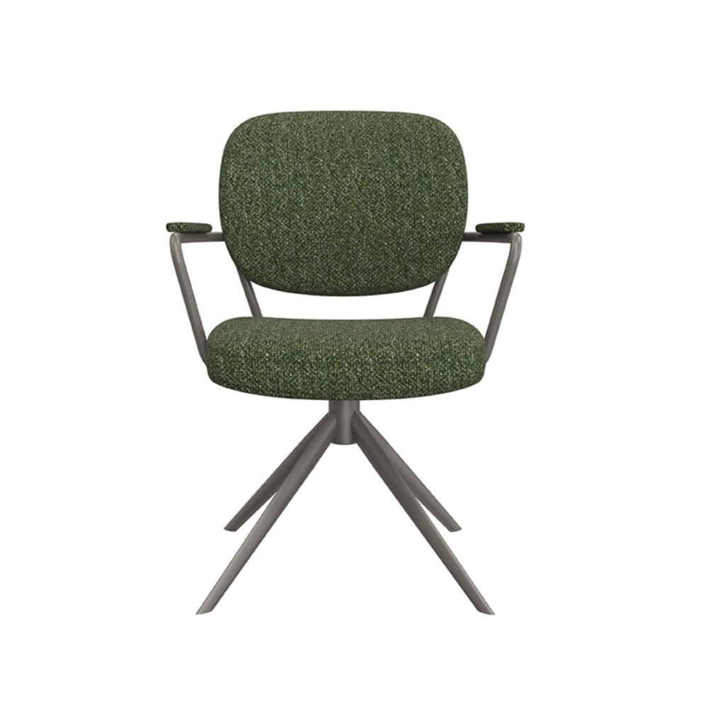 LABEL51 Eetkamerstoel Basel - Forest - Boucle - Forest Frame