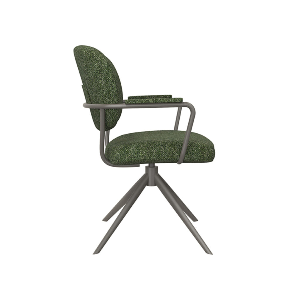 LABEL51 Eetkamerstoel Basel - Forest - Boucle - Forest Frame