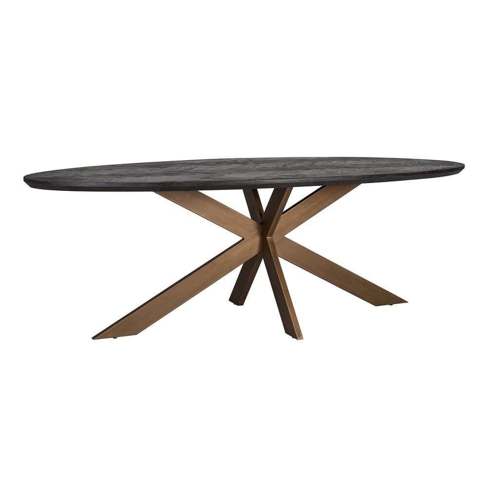 Elegante eetkamertafel van donker whalecred hout met unieke rustieke uitstraling, perfect voor moderne en landelijke interieurs. Handgemaakt en duurzaam ontworpen door Mokana Meubelen.