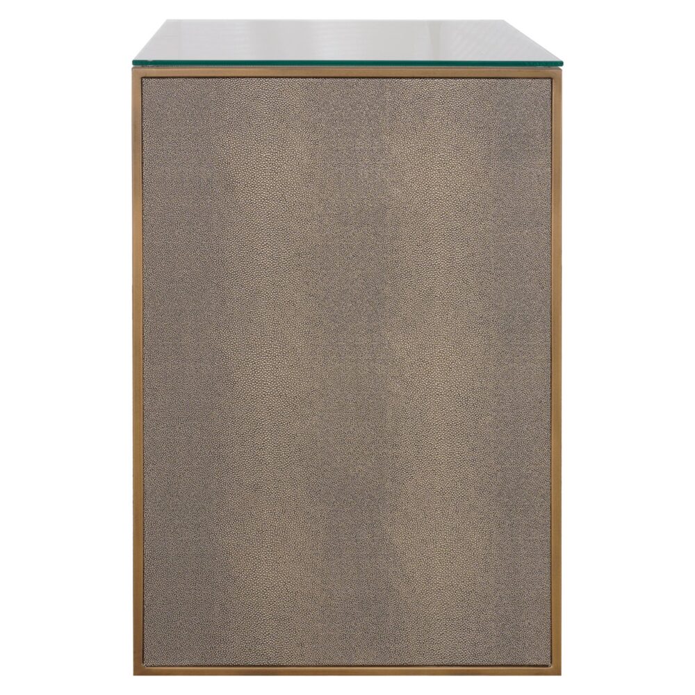 Nachtkastje Bloomville 1-lade incl. glas (Brown)