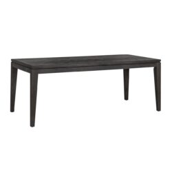 Robuuste eettafel van donker hout, perfect voor een moderne eetkamer of eethoek, gemaakt door Mokana Meubelen. Zakelijke en stijlvolle uitstraling, ideaal voor dagelijks gebruik en speciale gelegenheden.