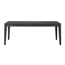 Donkergroene houten eettafel met moderne uitstraling, stevig en stijlvol meubel voor een eigentijdse eetkamer. Perfect voor een stijlvolle inrichting en comfortabel dineren.