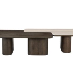 Coffee table Nando set of 2 (Brown)