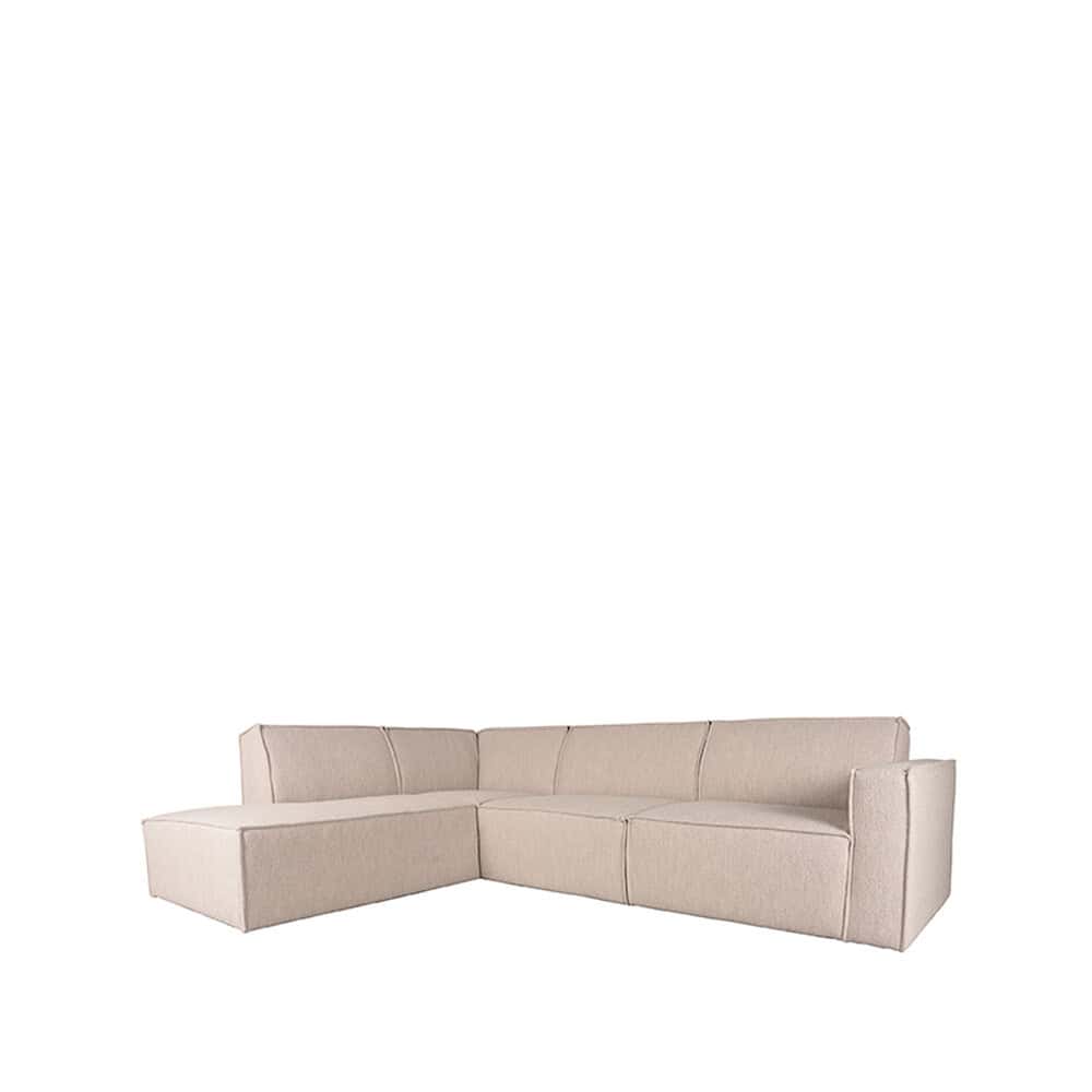 Modern beige stoffen hoekbank, perfect voor comfortabel wonen en interieurdesign.