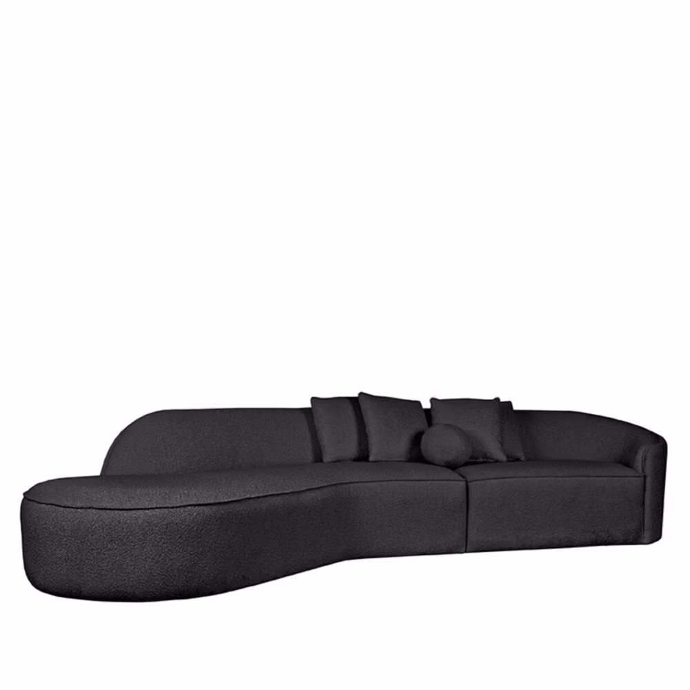 LABEL51 Bank Stelvio - Antraciet - Boucle - 4-Zits