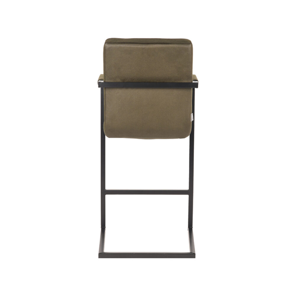 LABEL51 Barkruk Denmark - Army green - Microfiber - Zithoogte 67