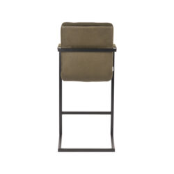 LABEL51 Barkruk Denmark - Army green - Microfiber - Zithoogte 67