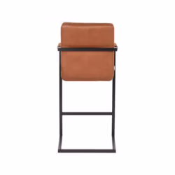 LABEL51 Barkruk Denmark - Cognac - Microfiber - Zithoogte 67