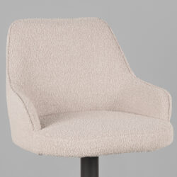 LABEL51 Barkruk Fender - Naturel - Boucle - Zithoogte 64-84