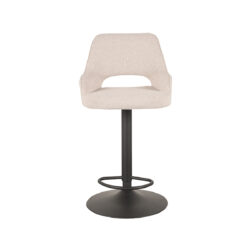 LABEL51 Barkruk Fer - Naturel - Boucle - Zithoogte 64-84