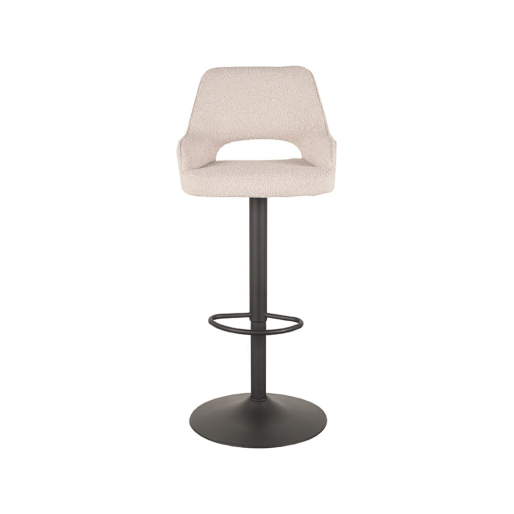 LABEL51 Barkruk Fer - Naturel - Boucle - Zithoogte 64-84