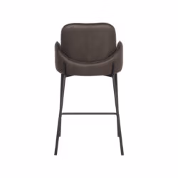 D-MAXX Barkruk Jari - Antraciet - Microfiber - Zithoogte 65