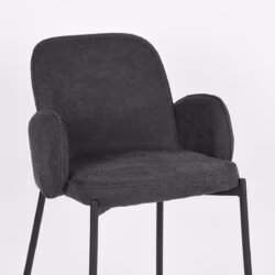 D-MAXX Barkruk Jari - Antraciet - Weave - Zithoogte 65