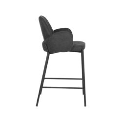 D-MAXX Barkruk Jari - Antraciet - Weave - Zithoogte 65