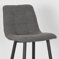 LABEL51 Barkruk Jelt - Grijs - Boucle - Zithoogte 78