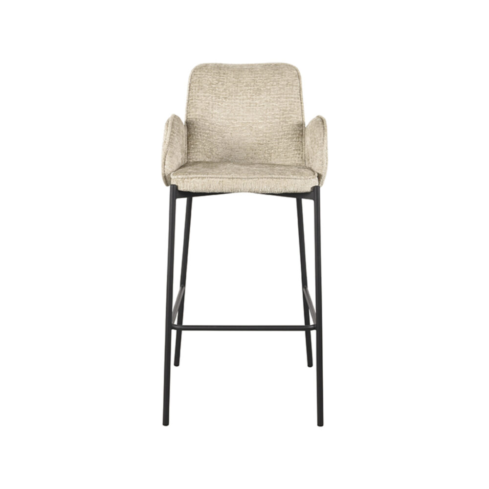 LABEL51 Barkruk Joni - Beige - Elegance - Zithoogte 78