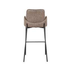 LABEL51 Barkruk Joni - Taupe - Micro Suede - Zithoogte 78