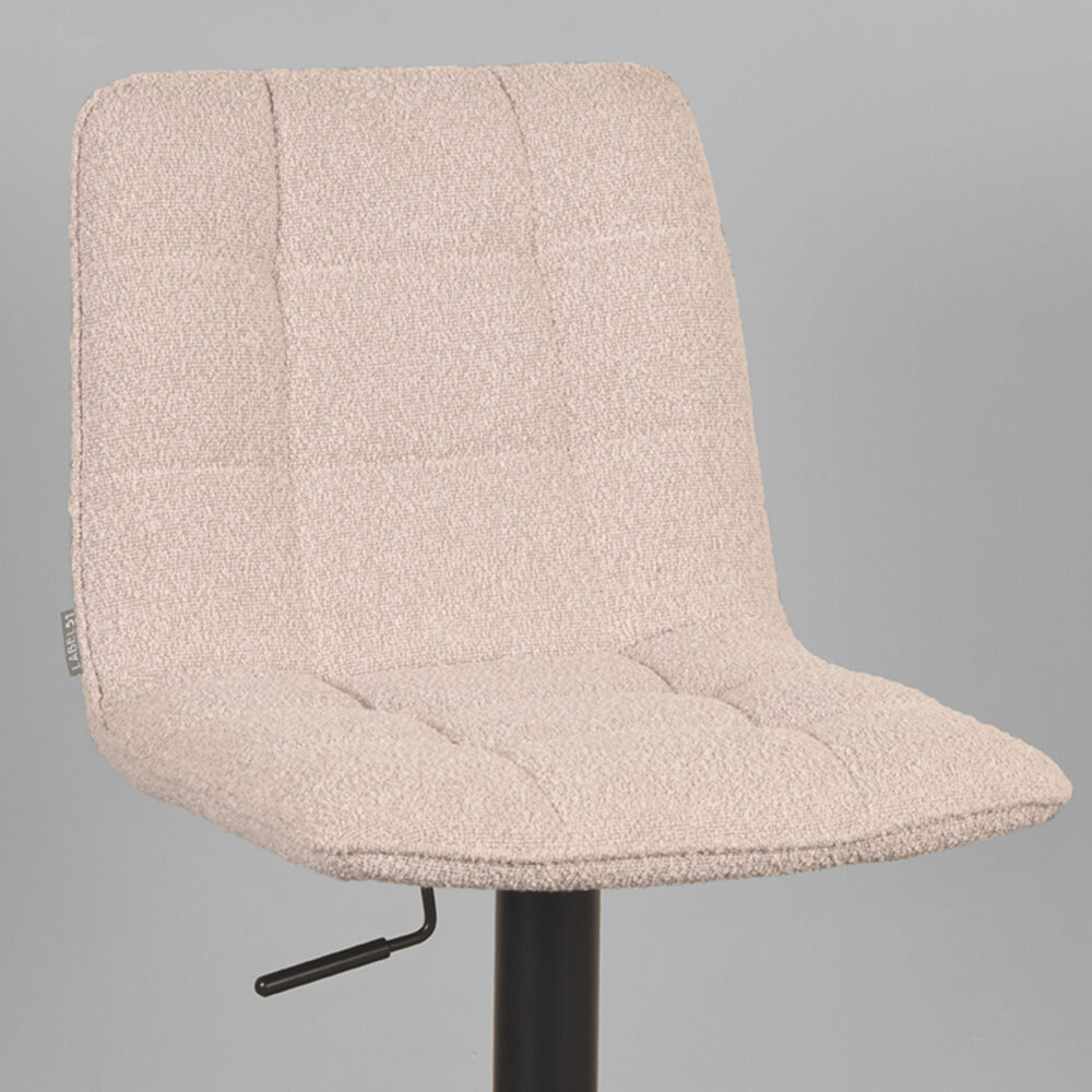 LABEL51 Barkruk Juul - Naturel - Boucle - Zithoogte 55-81