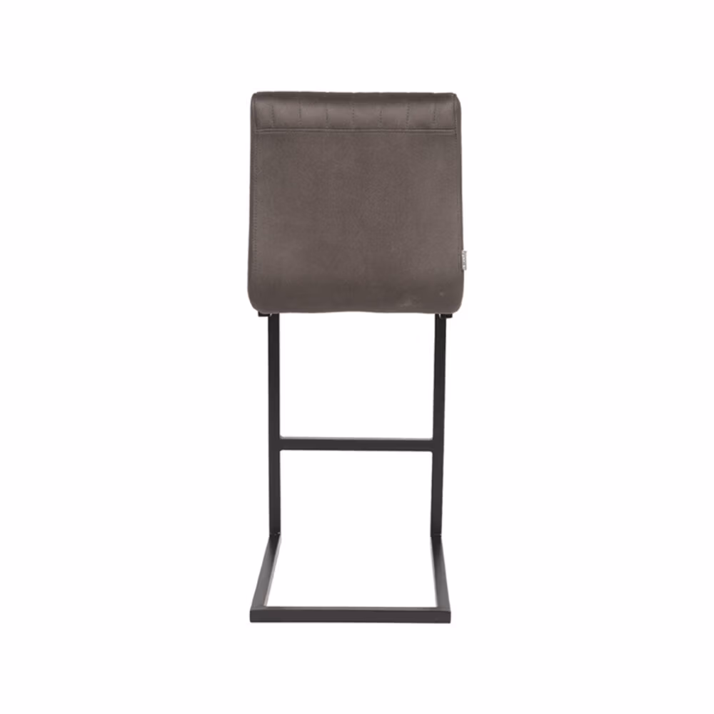 LABEL51 Barkruk Milo - Antraciet - Microfiber - Zithoogte 66