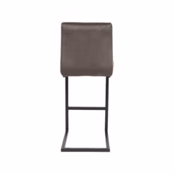 LABEL51 Barkruk Milo - Antraciet - Microfiber - Zithoogte 66