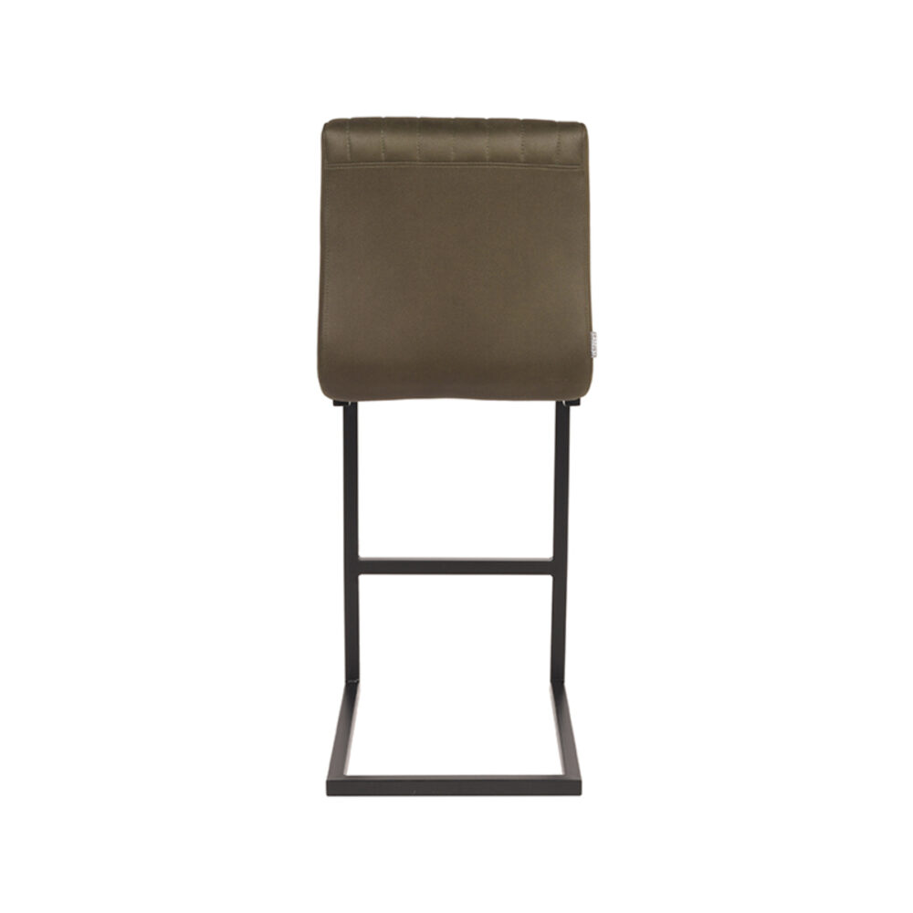 LABEL51 Barkruk Milo - Army green - Microfiber - Zithoogte 66