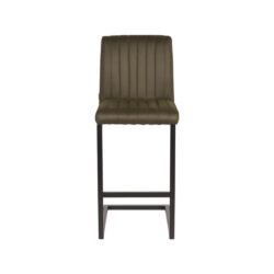 LABEL51 Barkruk Milo - Army green - Microfiber - Zithoogte 66
