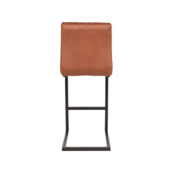 LABEL51 Barkruk Milo - Cognac - Microfiber - Zithoogte 66