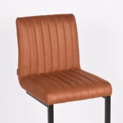 LABEL51 Barkruk Milo - Cognac - Microfiber - Zithoogte 66