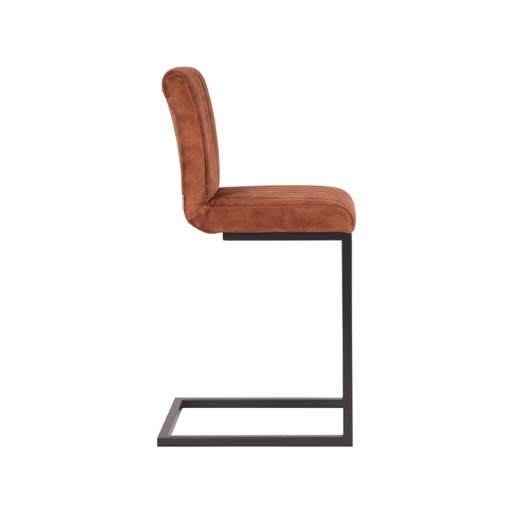 LABEL51 Barkruk Milo - Rust - Velours - Zithoogte 66