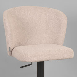 LABEL51 Barkruk Wave - Naturel - Boucle - Zithoogte 56-82