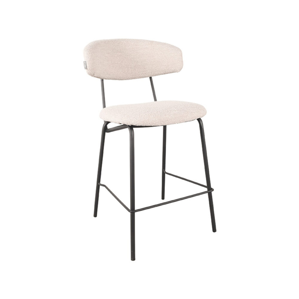 LABEL51 Barkruk Zack - Naturel - Boucle - Zithoogte 56