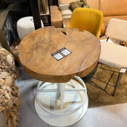 Bartafel Uniek Teakhout rond counter tafel