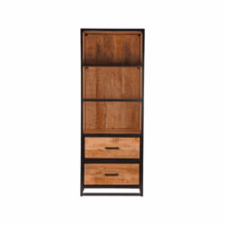 LABEL51 Boekkast Tampa - Rough - Mangohout - Boekkast