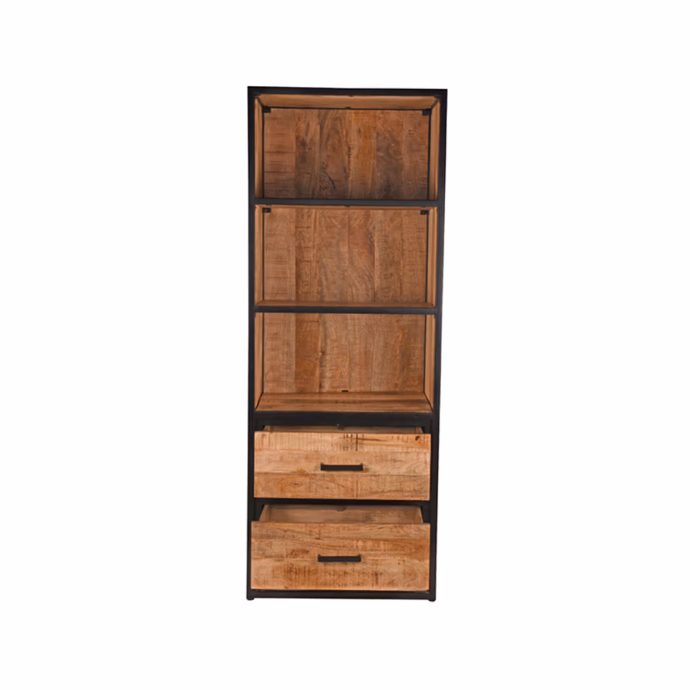 LABEL51 Boekkast Tampa - Rough - Mangohout - Boekkast