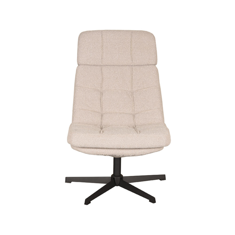 LABEL51 Fauteuil Alvar - Naturel - Boucle - Excl. Hocker