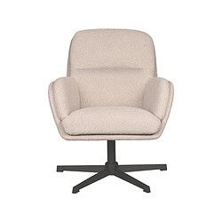 Modern beige bureaustoel met ergonomisch design en comfortabele stoffering, ideaal voor kantoor of thuiswerkomgeving.