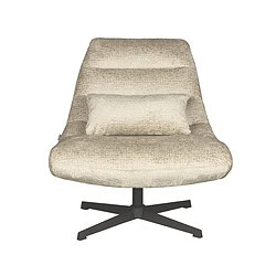 Klassieke loungestoel met zachte stoffen bekleding en verstelbare rugleuning, perfect voor moderne zithoeken.