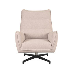 Elegant design fauteuil met zachte bekleding en draaibare onderstructuur, perfect voor moderne interieurstijl en comfort.