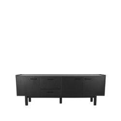 LABEL51 Dressoir Cali - Zwart - Eiken - Dressoir
