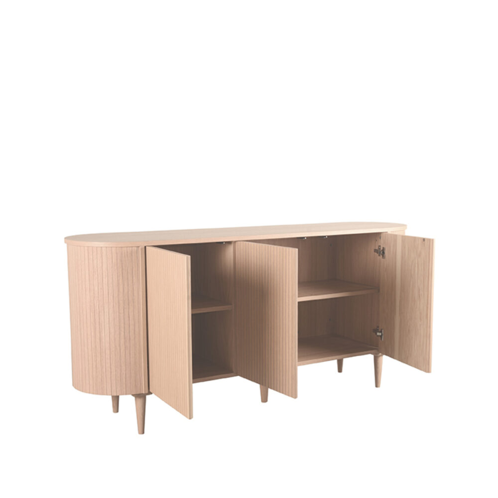 LABEL51 Dressoir Oliva - Naturel - Eiken - Dressoir 180 cm