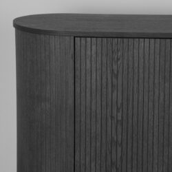 LABEL51 Dressoir Oliva - Zwart - Eiken - Dressoir 220 cm