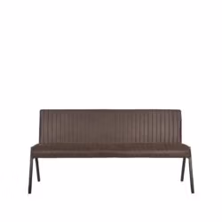 LABEL51 Eetkamerbank Matz - Antraciet - Microfiber - 175 cm