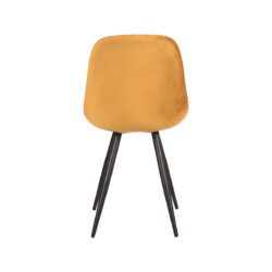 LABEL51 Eetkamerstoel Capri - Oker - Fluweel - Black Frame