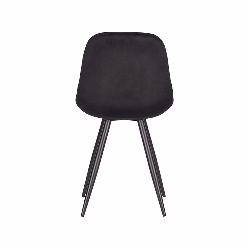 LABEL51 Eetkamerstoel Capri - Zwart - Fluweel - Black Frame