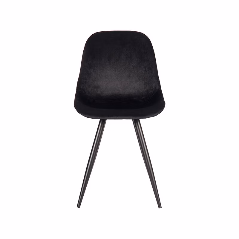 LABEL51 Eetkamerstoel Capri - Zwart - Fluweel - Black Frame