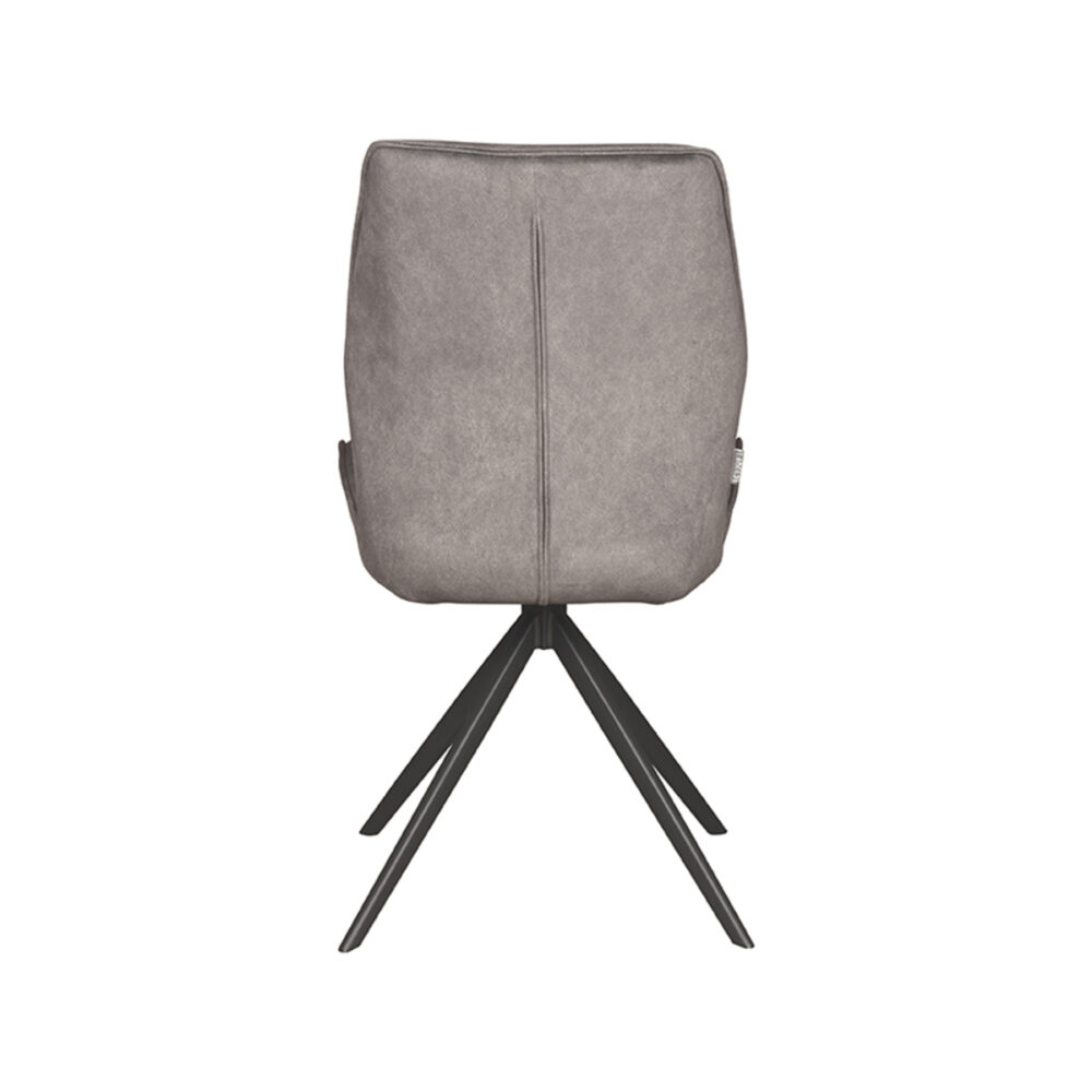 LABEL51 Eetkamerstoel Comfy - Antraciet - Cosmo - Black Frame